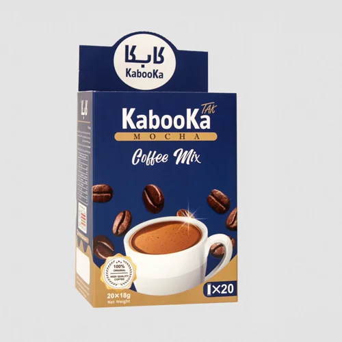 قهوه میکس موکا برند کابکا (kabooka) بسته 20 عددی