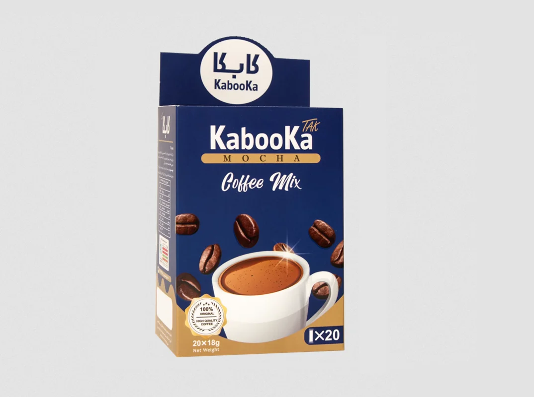 قهوه میکس موکا برند کابکا (kabooka) بسته 20 عددی