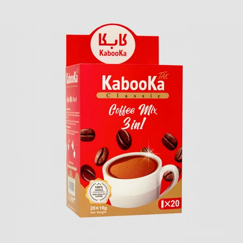 کافی میکس کلاسیک برند کابکا (kabooka) بسته 20 عددی