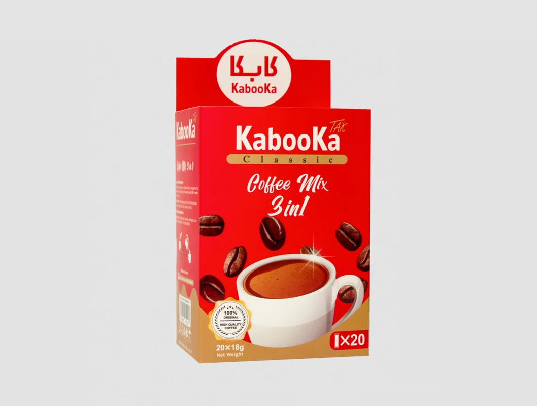 کافی میکس کلاسیک برند کابکا (kabooka) بسته 20 عددی