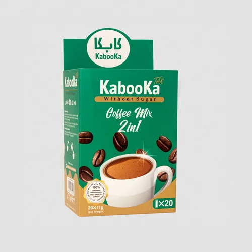 کافی میکس رژیمی برند کابکا (kabooka) بسته 20 عددی