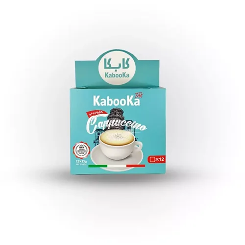کاپوچینو وانیلی برند کابکا (kabooka) بسته 12 عددی