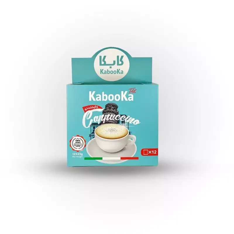 کاپوچینو وانیلی برند کابکا (kabooka) بسته 12 عددی